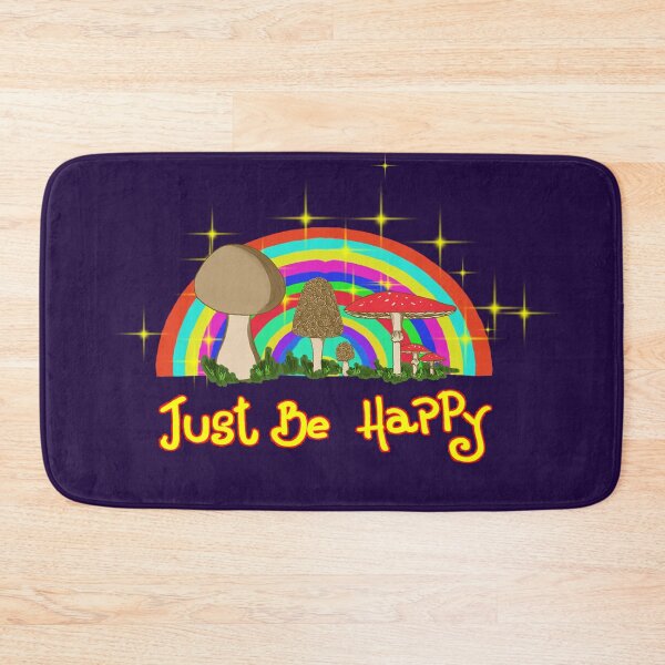 Item preview, Just be happy. Crazy mushrooms designed and sold by CarliPeraza.
