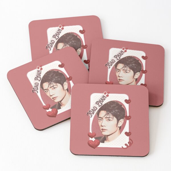 Item preview, Xiao Zhan (肖战) Chinese Actor Cdrama Chinese Entertainment Card Red Aesthetic Collage Design designed and sold by AJUNICE STUDIO.