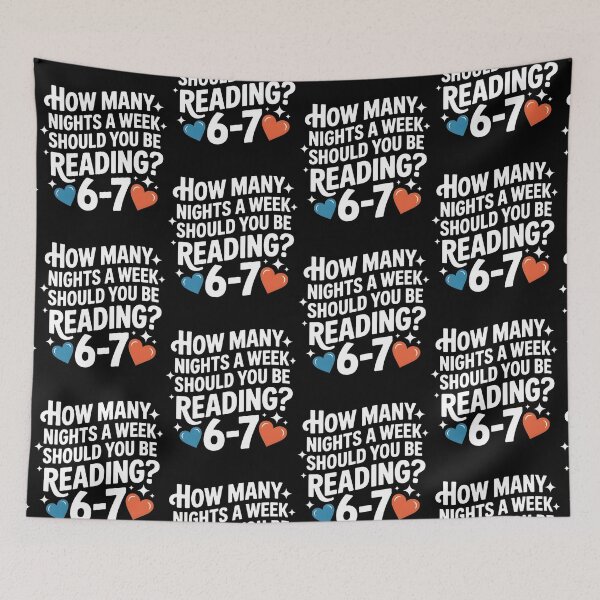 Item preview, How Many Nights a Week Should You be Reading? 6–7 designed and sold by BLZART.