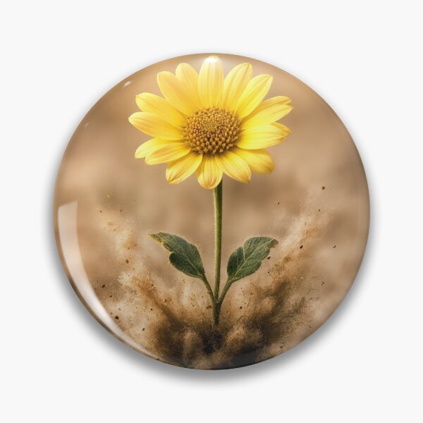 Item preview, Resilient Yellow Daisy Pushing Through Dry Dirt designed and sold by Maria Dryfhout.