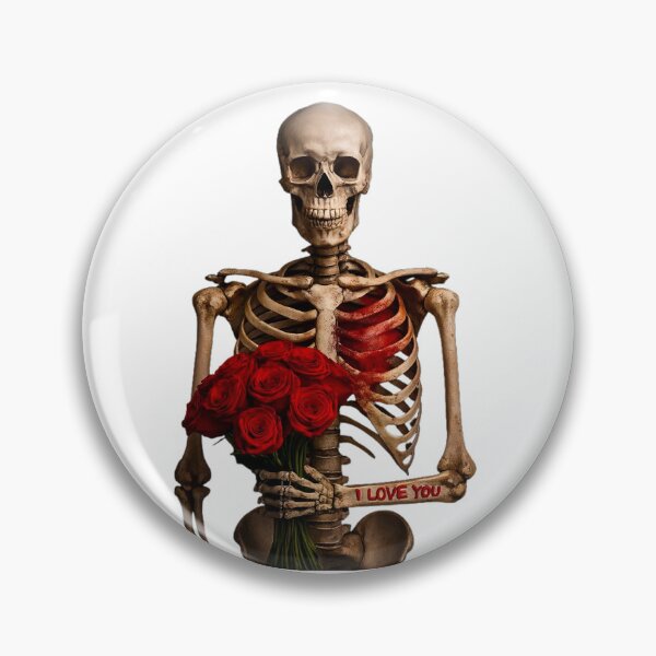 Item preview, Skeleton With Roses – Gothic Love Art, Dark Romantic Anatomy Desig designed and sold by FUIRY .
