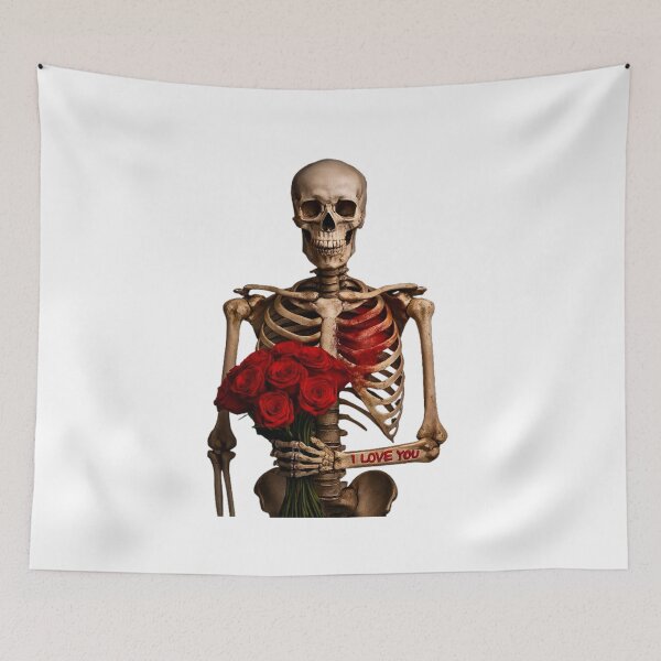 Item preview, Skeleton With Roses – Gothic Love Art, Dark Romantic Anatomy Desig designed and sold by FUIRY .