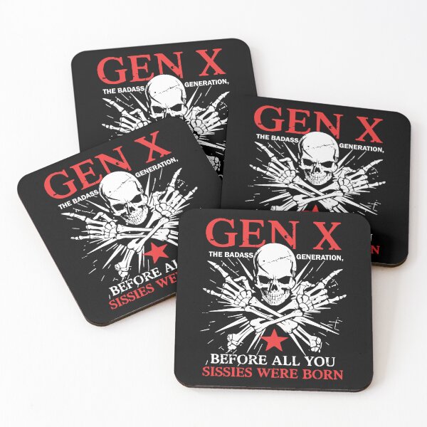 Item preview, Retro X Generation Before All You Sissie, The Badass Generation X Skull Gen X designed and sold by ivotee.