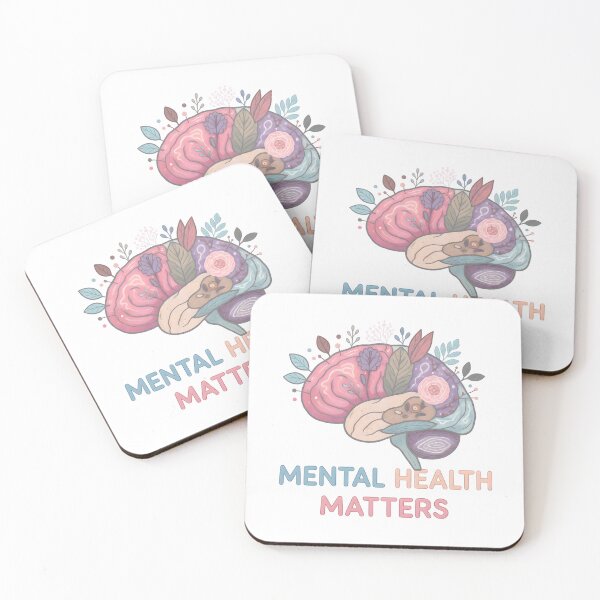 Item preview, Mental Health Matters – Floral Brain Illustration, Psychology Art, Mental Wellness Awareness, Self-Care Aesthetic Design designed and sold by PureBrain.