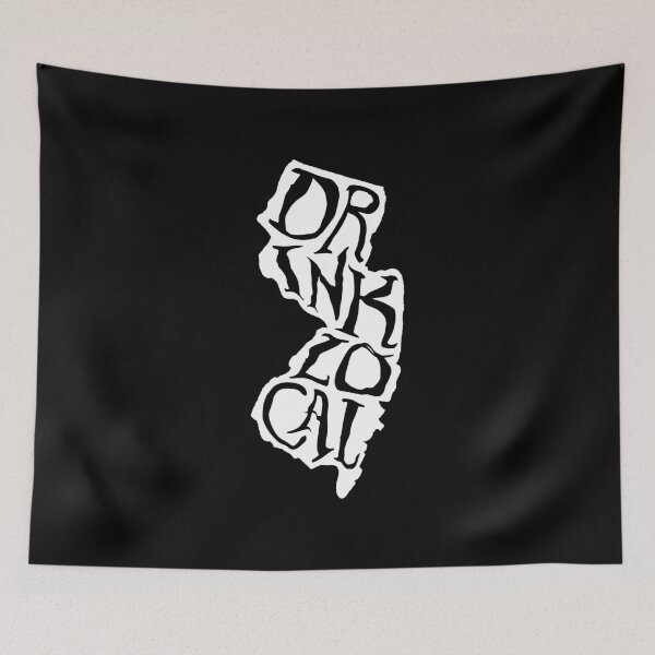 Item preview, Drink Local New Jersey State Outline Craft Beer designed and sold by graf1k.
