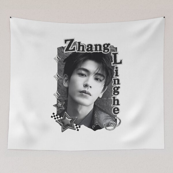 Item preview, Zhang Linghe (张凌赫) Chinese Actor Cdrama Chinese Entertainment Black and White Collage Digital Art Portrait designed and sold by AJUNICE STUDIO.