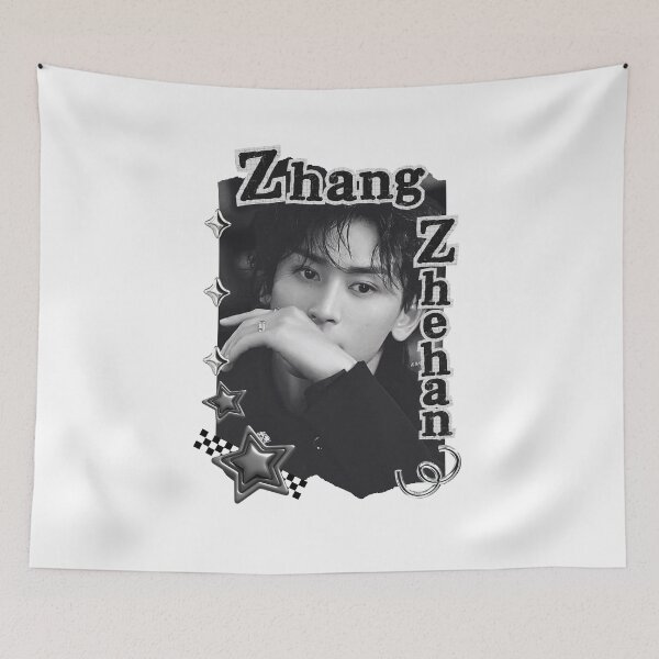Item preview, Zhang Zhehan (张哲瀚)) Chinese Actor Cdrama Chinese Entertainment Black and White Collage Digital Art Portrait designed and sold by AJUNICE STUDIO.