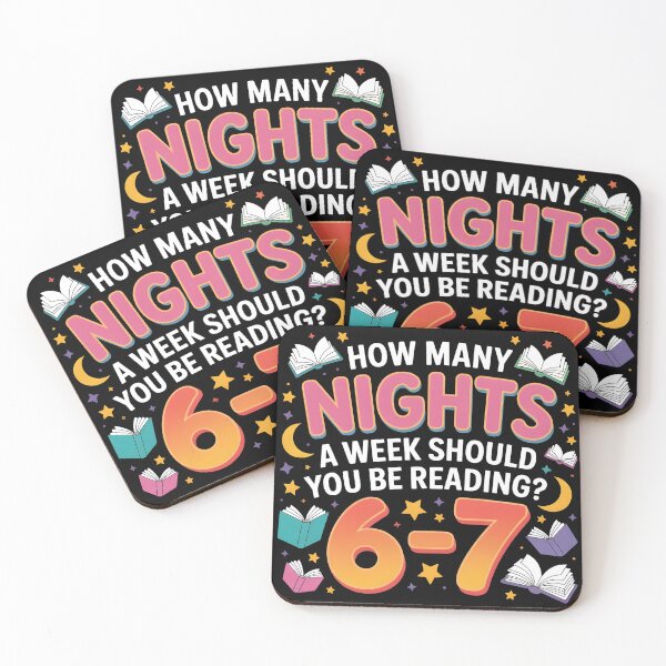 Item preview, How Many Nights a Week Should You be Reading? 6–7 designed and sold by BLZART.