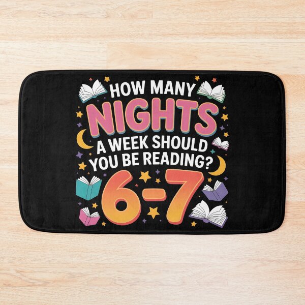 Item preview, How Many Nights a Week Should You be Reading? 6–7 designed and sold by BLZART.