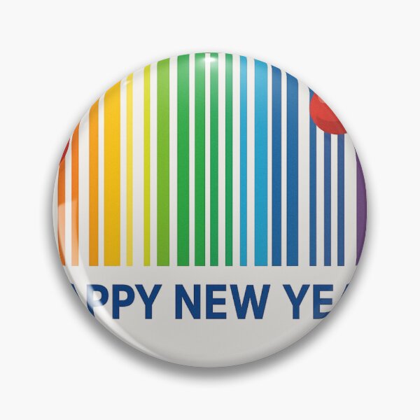 Item preview, Happy New Year Barcode Design – Colorful New Year Graphic – Rainbow Barcode Art designed and sold by johnExpress02.