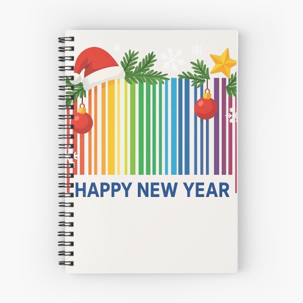 Item preview, Happy New Year Barcode Design – Colorful New Year Graphic – Rainbow Barcode Art designed and sold by johnExpress02.