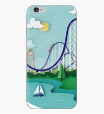 Roller Coaster Illustration iPhone Case