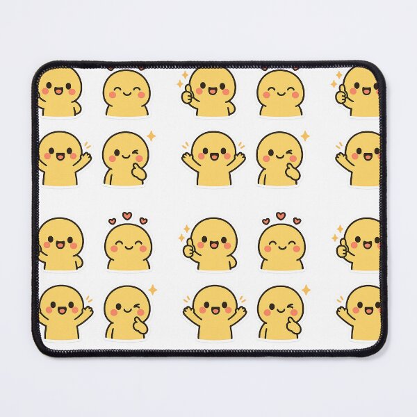 Item preview, Cute Kawaii Yellow Blob Character Sticker Pack | Adorable Mood Expressions | Chibi Aesthetic Stickers designed and sold by MintCloud Art.