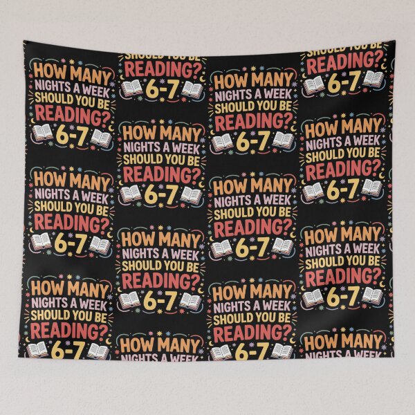 Item preview, How Many Nights a Week Should You be Reading? 6–7 designed and sold by BLZART.
