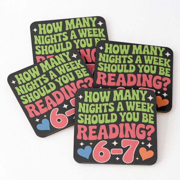 Item preview, How Many Nights a Week Should You be Reading? 6–7 designed and sold by BLZART.