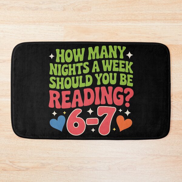 Item preview, How Many Nights a Week Should You be Reading? 6–7 designed and sold by BLZART.