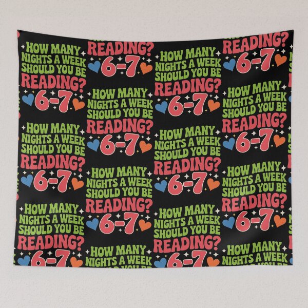 Item preview, How Many Nights a Week Should You be Reading? 6–7 designed and sold by BLZART.