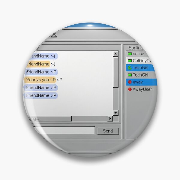 Item preview, Retro Chat Window Instant Messenger 90s Online Communication Design designed and sold by GiftsForge.