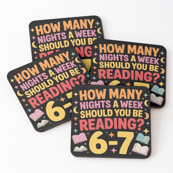 Item preview, How Many Nights a Week Should You be Reading? 6–7 designed and sold by BLZART.