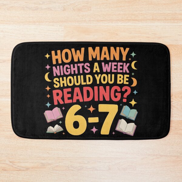 Item preview, How Many Nights a Week Should You be Reading? 6–7 designed and sold by BLZART.
