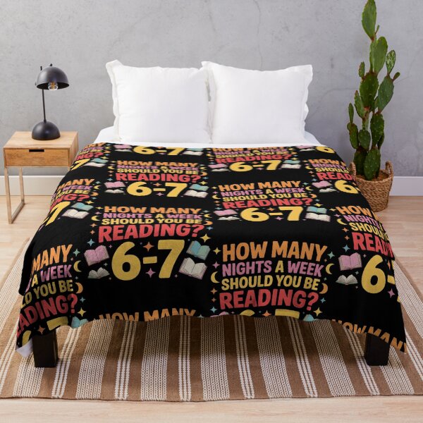 Item preview, How Many Nights a Week Should You be Reading? 6–7 designed and sold by BLZART.