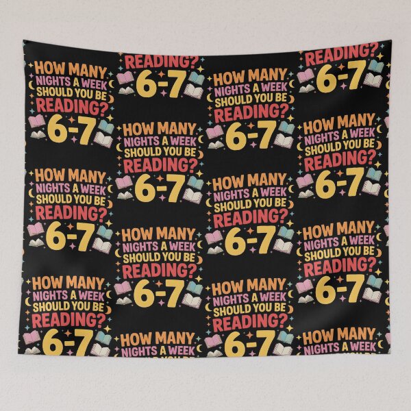 Item preview, How Many Nights a Week Should You be Reading? 6–7 designed and sold by BLZART.