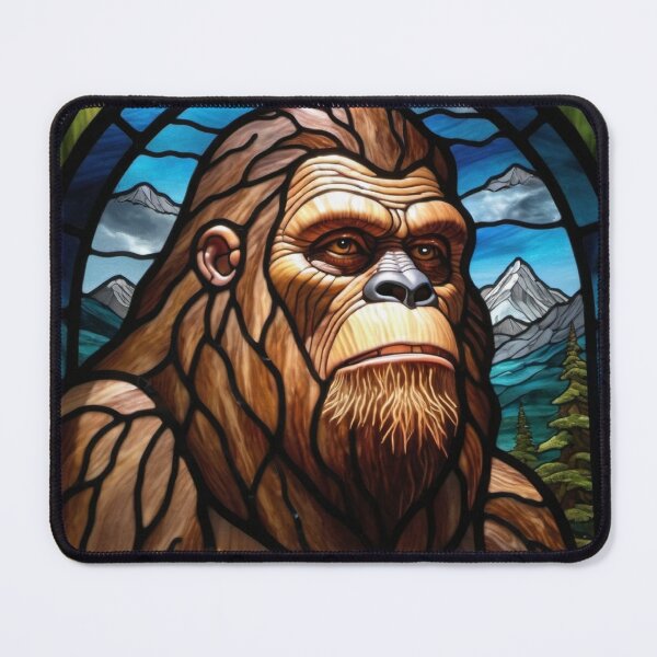 Item preview, Bigfoot stained glass designed and sold by Katrabbit Graphics.