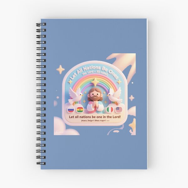 Item preview, ✨ “Let All Nations Be One in the Lord – 3D Label” Design  designed and sold by PaintMeWorld.
