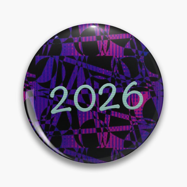 Item preview, New Year 2026 with neon purple background designed and sold by MYTOPSHELF.