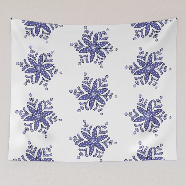 Item preview, blue snowflake designed and sold by Blumchen.