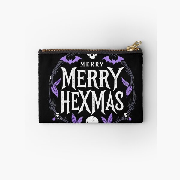 Item preview, Merry Hexmas Holiday Wreath Witchy Gothic Skull  designed and sold by Morikiras.