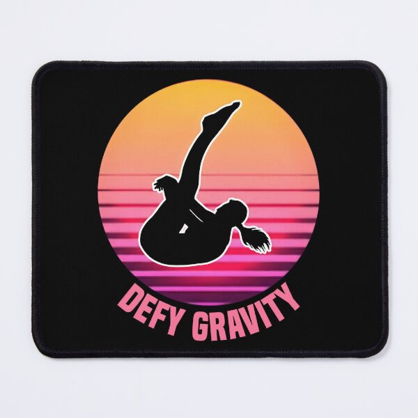 Item preview, Defy gravity - Gymnast Silhouette Retro Sunset designed and sold by SidTastic .