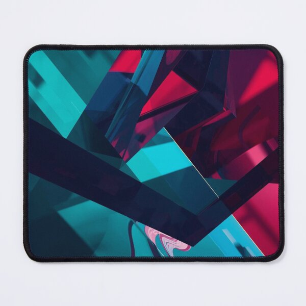 Item preview, Teal & Crimson Geometric Dreamscape designed and sold by Harmonic_Layers.