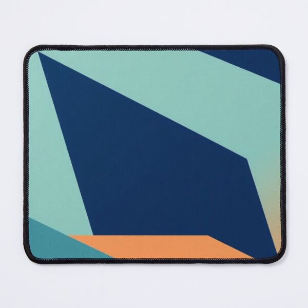 Item preview, Minimalist Teal Navy & Orange Geometry designed and sold by Harmonic_Layers.