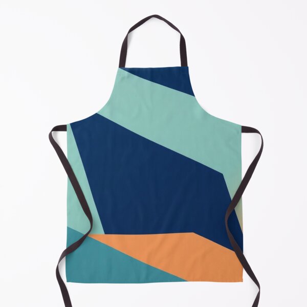 Item preview, Minimalist Teal Navy & Orange Geometry designed and sold by Harmonic_Layers.