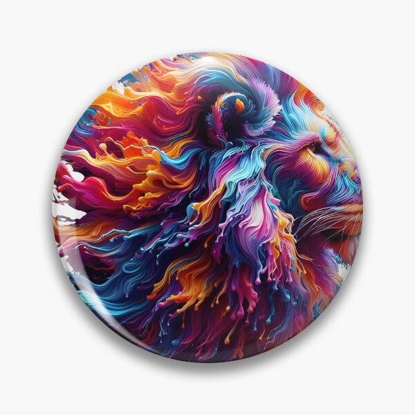 Item preview, lion colorful splash art designed and sold by BeAr-tist.