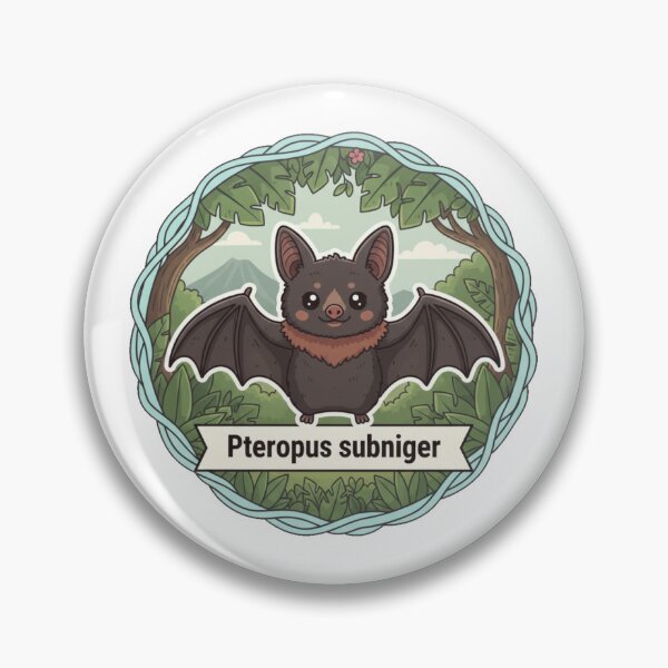 Item preview, Large Réunion flying fox – Pteropus subniger designed and sold by ArttiemStudio.