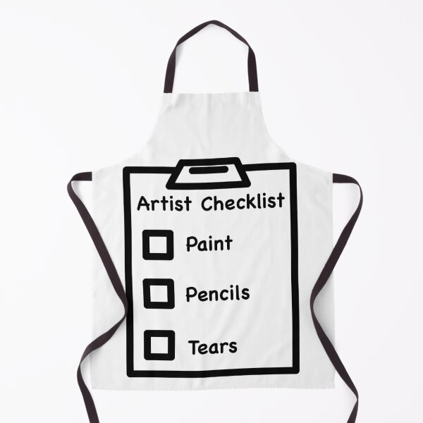 Item preview, Funny Artist Checklist — tears  designed and sold by Lillilia.