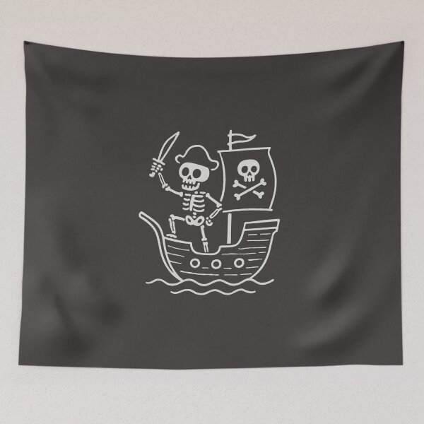 Item preview, Pirate Skeleton Ship Funny Spooky Adventure designed and sold by Oniyasha.
