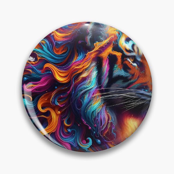 Item preview, tiger colorful splash art designed and sold by BeAr-tist.