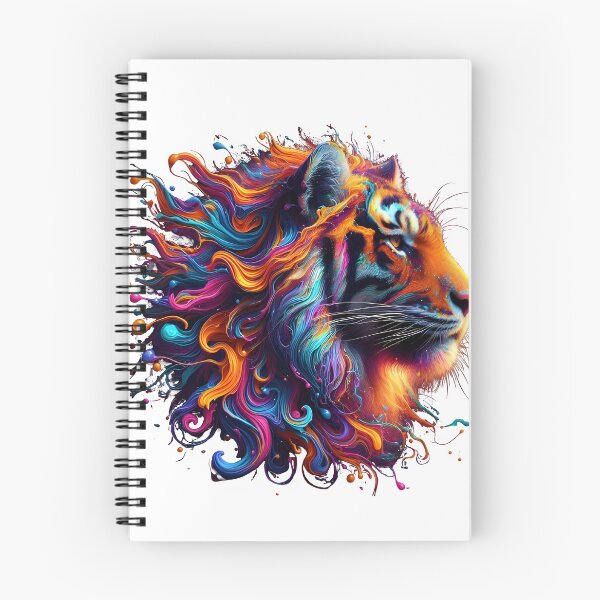 Item preview, tiger colorful splash art designed and sold by BeAr-tist.