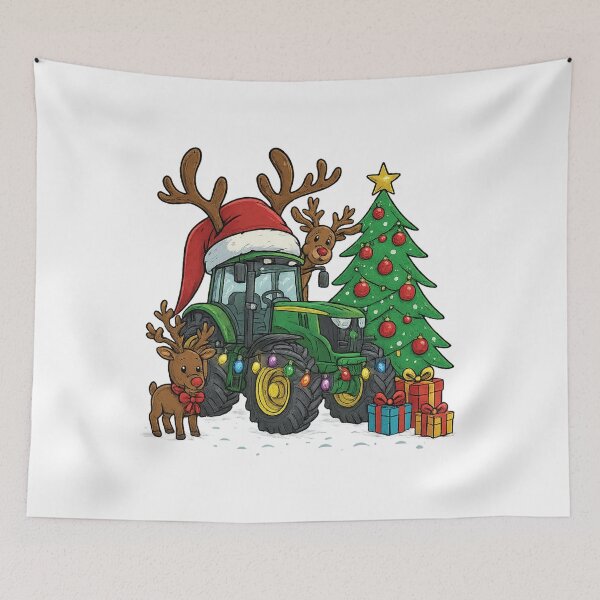 Item preview, Reindeer Tractor Christmas designed and sold by Fam19.