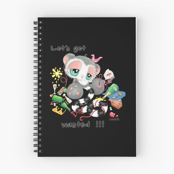Item preview, Funny Lemur After Wild Party – Let's Get Wasted Hangover Humor Hand Drawn designed and sold by Plakartis.