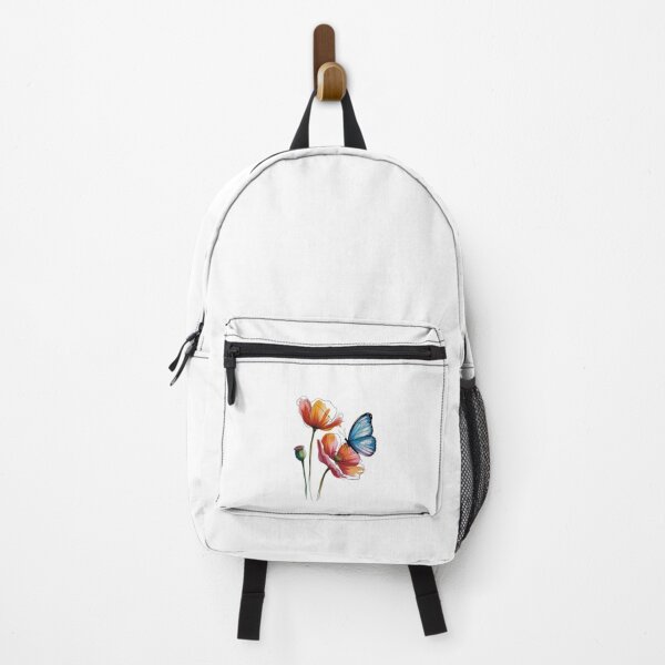 Item preview, Vibrant Poppies and Blue Butterfly designed and sold by jkrphoto.