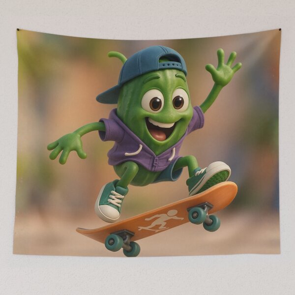 Item preview, Skater Cucumber designed and sold by Sillytoe.