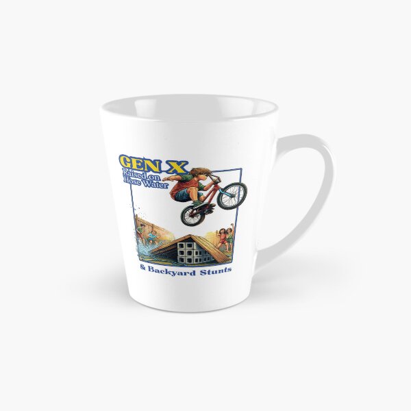 Item preview, Gen X – Raised on Hose Water & Backyard Stunts | Funny Nostalgia 80s 90s BMX Retro Humor designed and sold by Cree8if.