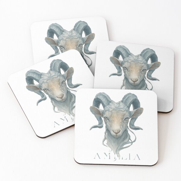 Item preview, Capricorn Amelia Zodiac Portrait designed and sold by AlexLineArt.