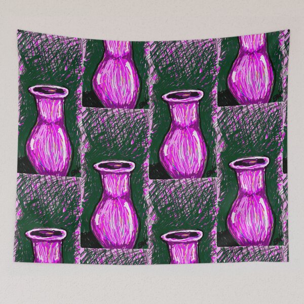 Item preview, Pink vase sketch  designed and sold by DancingCreek.