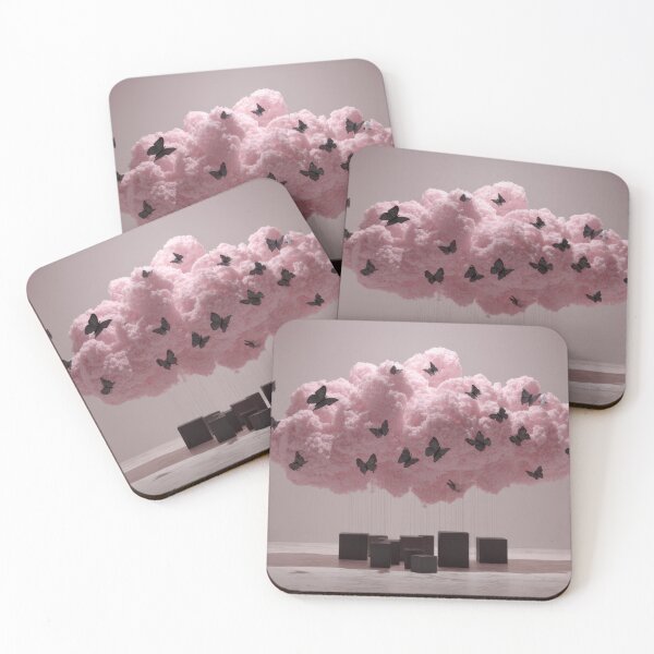Item preview, Butterfly pink cloud art designed and sold by anytka.
