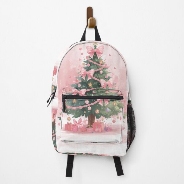 Item preview, Watercolor Pink Coquette Christmas Tree designed and sold by Morikiras.
